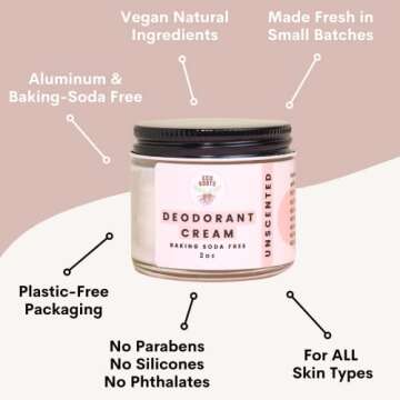 ECO ROOTS Eco-Friendly Lavender Deodorant: Organic, Vegan, Free from Aluminum & Baking Soda