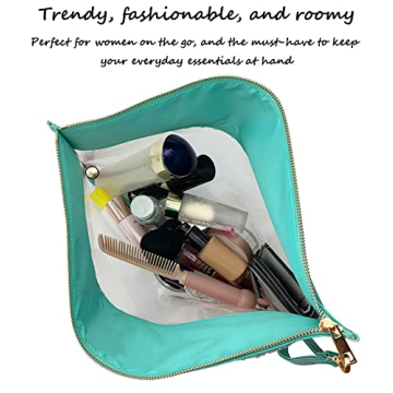 HAIBOLAN Clear Monogram Travel Pouch - Fashionable Clutch