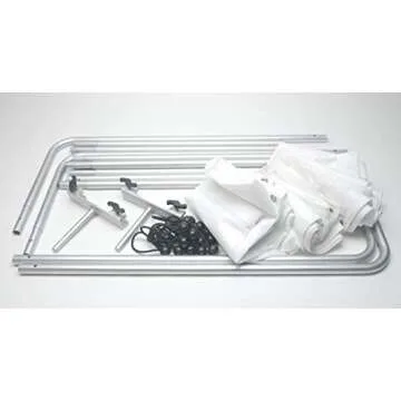 Glide Gear BFS 100 Butterfly Scrim Diffuser – Modular 4x4ft, 6x6ft, 8x8ft Light Diffuser with Quick Assembly, 3 Nylon Silk Scrims, Aluminum Frame, and C-Stand Pole Clamps for Photography & Video