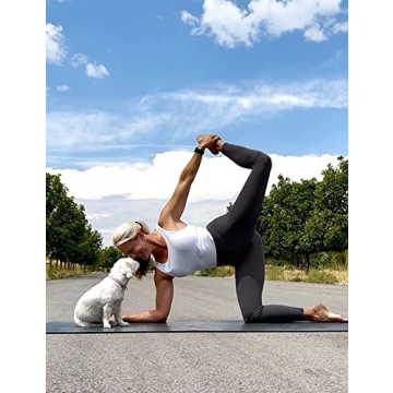 High Waisted Leggings for Women-Womens Black Seamless Workout Leggings Running Tummy Control Yoga Pants(S-M)