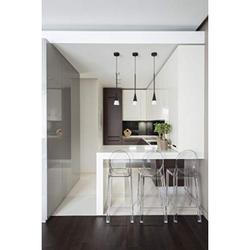 Clear Modern Ghost Bar Stools Set of Four Stylish Seating