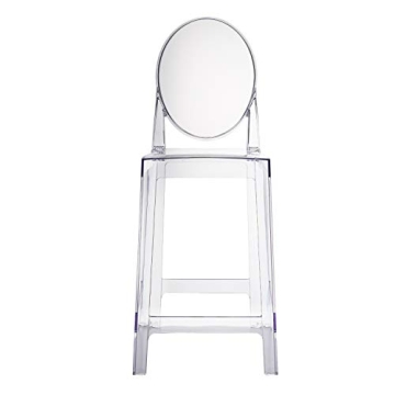 Clear Modern Ghost Bar Stools Set of Four Stylish Seating