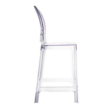 Clear Modern Ghost Bar Stools Set of Four Stylish Seating