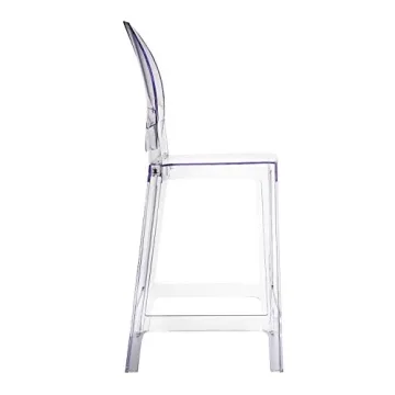 Clear Modern Ghost Bar Stools Set of Four Stylish Seating