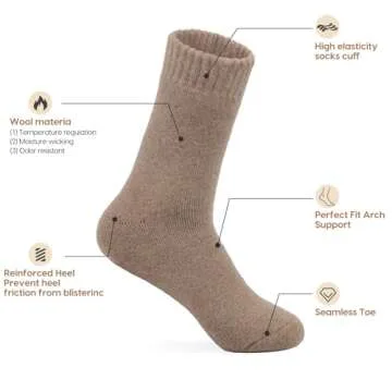 Excellent Thermal Wool Socks for Men in High Quality Comfort