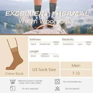 Excellent Thermal Wool Socks for Men in High Quality Comfort