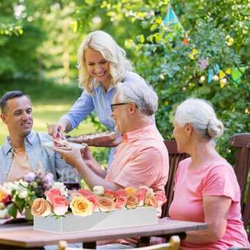 4Pcs Acrylic Flower Vase with 64 Holes,63 inch Decorative Long Clear Vase Modern,Rectangular Acrylic Vases Clear Floral Centerpiece for Dining Table Reception Home Party Decorations