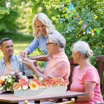 4Pcs Acrylic Flower Vase with 64 Holes,63 inch Decorative Long Clear Vase Modern,Rectangular Acrylic Vases Clear Floral Centerpiece for Dining Table Reception Home Party Decorations