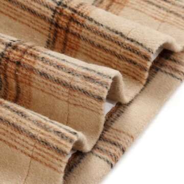 Khaki Skirts for Women High Waisted Fall Winter Pencil Bodycon Short Flannel Tweed Wool Plaid Mini Skirts Dresses Business Work Casual Outfits Clothes(Khaki 01, XS)