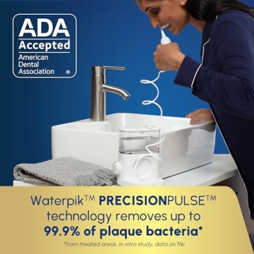 Waterpik Sonic-Fusion 2.0 Professional Flossing Toothbrush, Electric Toothbrush and Water Flosser Combo In One, White SF-04, Packaging May Vary