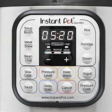 Instant Pot Duo 7-in-1 Mini Electric Pressure Cooker, Slow Cooker, Steamer and Instant Pot Mini-Mitt Mini Mitts