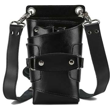 Stylish Leather Scissors Holster for Hair Stylists