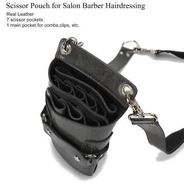 Stylish Leather Scissors Holster for Hair Stylists