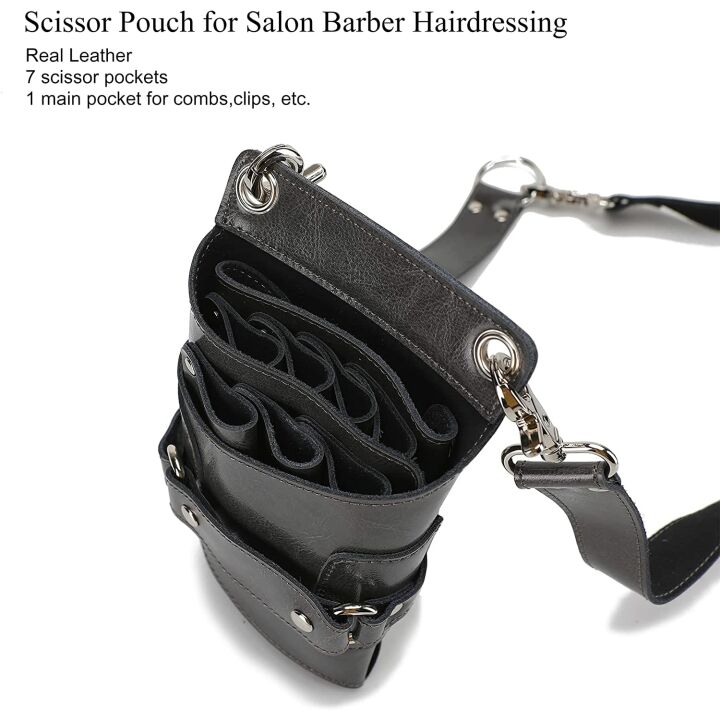 Stylish Leather Scissors Holster for Hair Stylists
