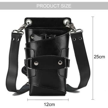 Stylish Leather Scissors Holster for Hair Stylists