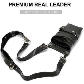 Stylish Leather Scissors Holster for Hair Stylists