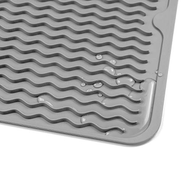 MicoYang Silicone Dish Drying Mat 16" x 12"