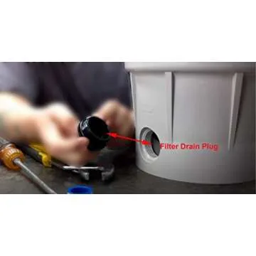 ATIE 1.5" Threaded Pool Spa Return Line Winterizing Plug & Pool Filter Drain Plug SP1022C with O-Ring for Winterizing Pools During Winter Season and for Most Hayward Pentair Pool Filters (2 Pack)