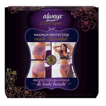 Mauve, Small/Medium - Always Discreet Boutique Incontinence Underwear Maximum S/M