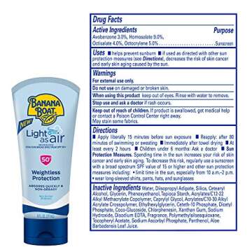 Banana Boat Light Air Sunscreen Lotion SPF 50 Twin Pack