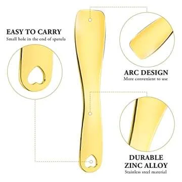 Sibba 3 Pieces Facial Massage Spatula Sticks Mini Skincare Tiny Spoons Face Eye Cream Lotion Makeup Applicator Tools Brush Set Reusable Skin Care Beauty Cosmetic Tool