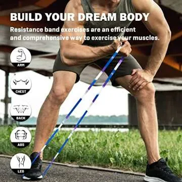 LECARDIO Resistance Bands for Working Out, Camo Pull Up Assistance Bands - Super Durable Workout Bands for Extra Strength, Pull Ups, Mobility, Powerlifting, Physical Therapy, Home Workouts