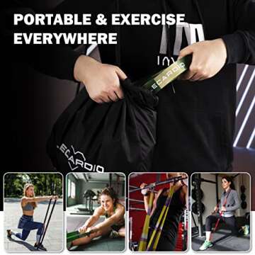 LECARDIO Resistance Bands for Working Out, Camo Pull Up Assistance Bands - Super Durable Workout Bands for Extra Strength, Pull Ups, Mobility, Powerlifting, Physical Therapy, Home Workouts