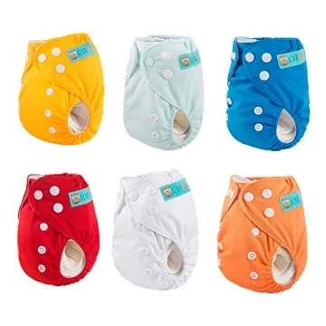 ALVABABY Baby Cloth Diapers for Under 12lbs - 6 Pack