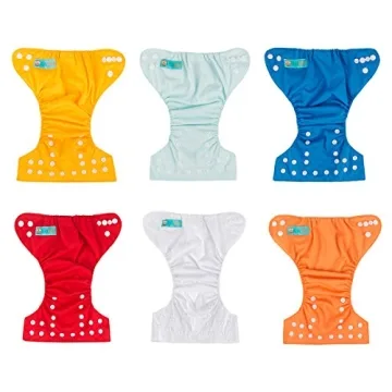 ALVABABY Baby Cloth Diapers for Under 12lbs - 6 Pack