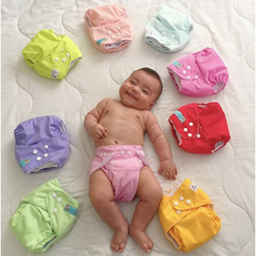 ALVABABY Baby Cloth Diapers for Under 12lbs - 6 Pack
