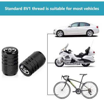 Durable Tire Valve Stem Caps for Toyota Vehicles