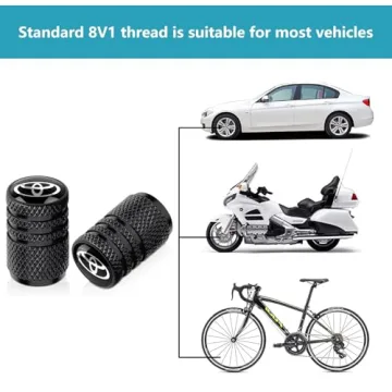 Durable Tire Valve Stem Caps for Toyota Vehicles