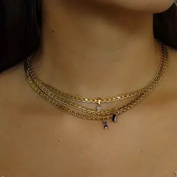 GOGOEY 18K Gold Filled Vintage Choker Necklace for Women