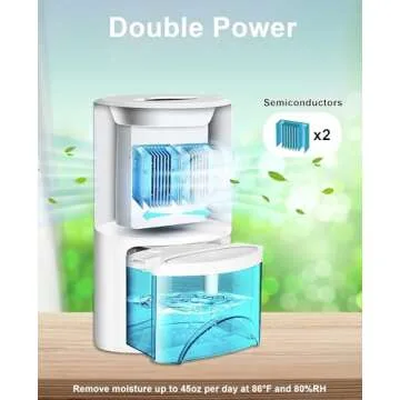 Gocheer Dehumidifier for Home, Efficient Moisture Removal