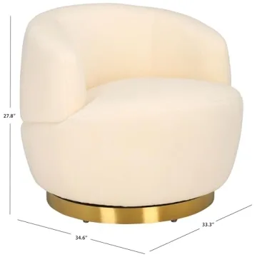 Luxury Comfort SAFAVIEH Couture Flynn Lamb Wool Chair