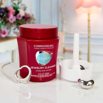 Effective Silver Jewelry Cleaner for Easy Polishing 8 oz