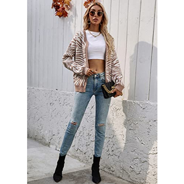 Stylish ECOWISH Leopard Print Cardigan for Women