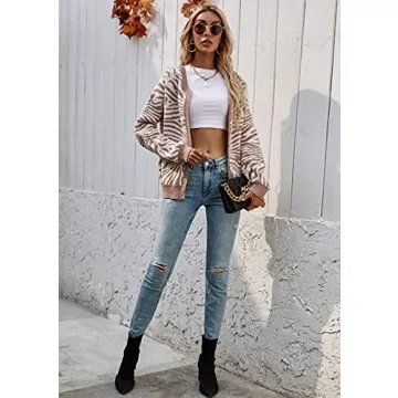 Stylish ECOWISH Leopard Print Cardigan for Women