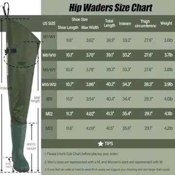 D DRYCODE Waterproof Hip Waders for Outdoor Enthusiasts