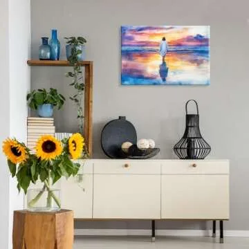 Jesus Walking on Water Wall Art | Inspirational Christian Decor