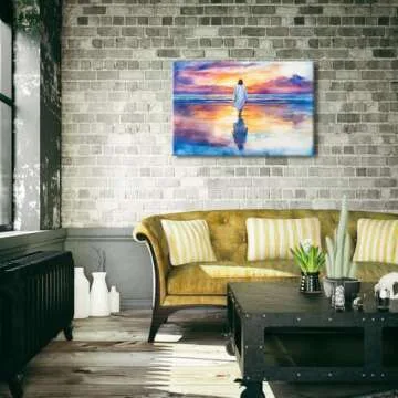 Jesus Walking on Water Wall Art | Inspirational Christian Decor