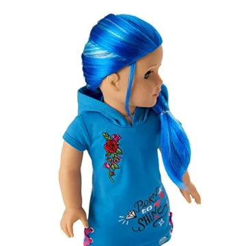 American Girl Truly Me 90 Blue Hair Doll Skater Dress