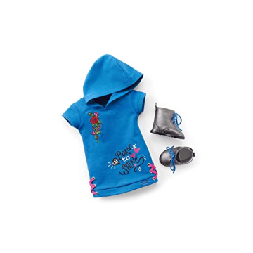 American Girl Truly Me 90 Blue Hair Doll Skater Dress