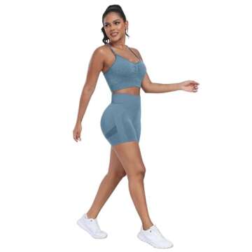 ATHVOTAR Seamless Scrunch Butt Lifting Shorts for Women