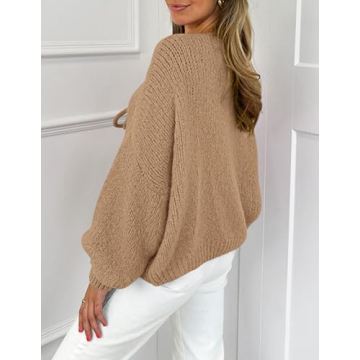 PRETTYGARDEN Women's Chunky Knit Cardigan Fall Winter Coats