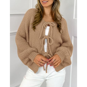 PRETTYGARDEN Women's Chunky Knit Cardigan Fall Winter Coats