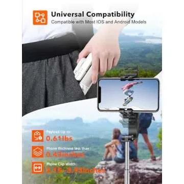 4 in 1 Hohem Selfie Stick Gimbal Stabilizer for Phones