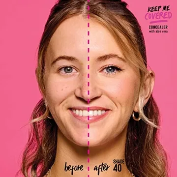 essence | Keep Me Covered Concealer (40 | Shell)| Lightweight, Non-Comedogenic, Buildable Coverage | Vegan, Cruelty Free & Paraben Free
