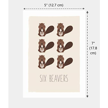 Woodland Counting Cards for Kids - Nature Art Decor Set