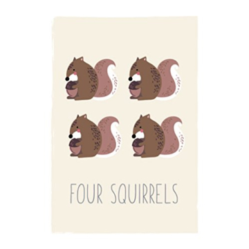 Woodland Counting Cards for Kids - Nature Art Decor Set
